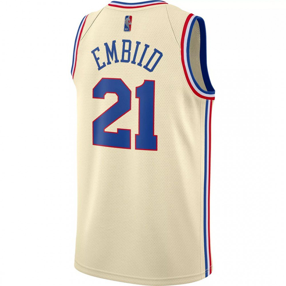 Men's Philadelphia 76ers Joel Embiid #21 2021 Swingman Jersey - Earned Edition-Pro Kit Vault | Brand New 26/27 Sports Jerseys